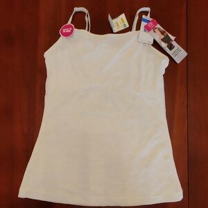 Maidenform Women's White Lace Camisole new old stock XL (314)